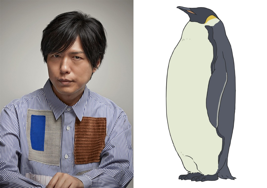 左から神谷浩史、ペンギンさん。
