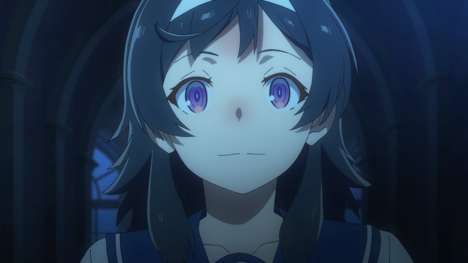 アニメ「処刑少女の生きる道」アカリのキャラクターPVより。 (c)佐藤真登・SB クリエイティブ/処刑少女製作委員会