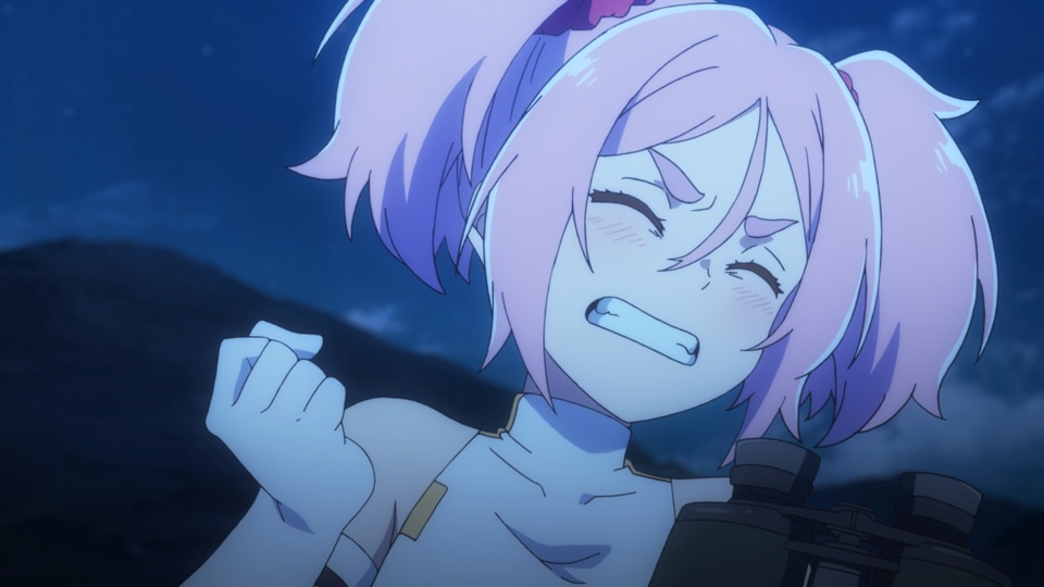 アニメ「処刑少女の生きる道」モモのキャラクターPVより。 (c)佐藤真登・SB クリエイティブ/処刑少女製作委員会
