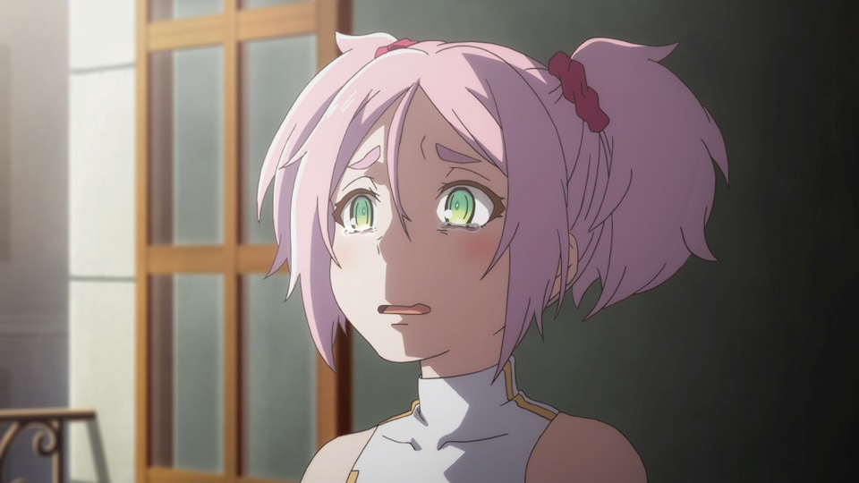 アニメ「処刑少女の生きる道」モモのキャラクターPVより。 (c)佐藤真登・SB クリエイティブ/処刑少女製作委員会