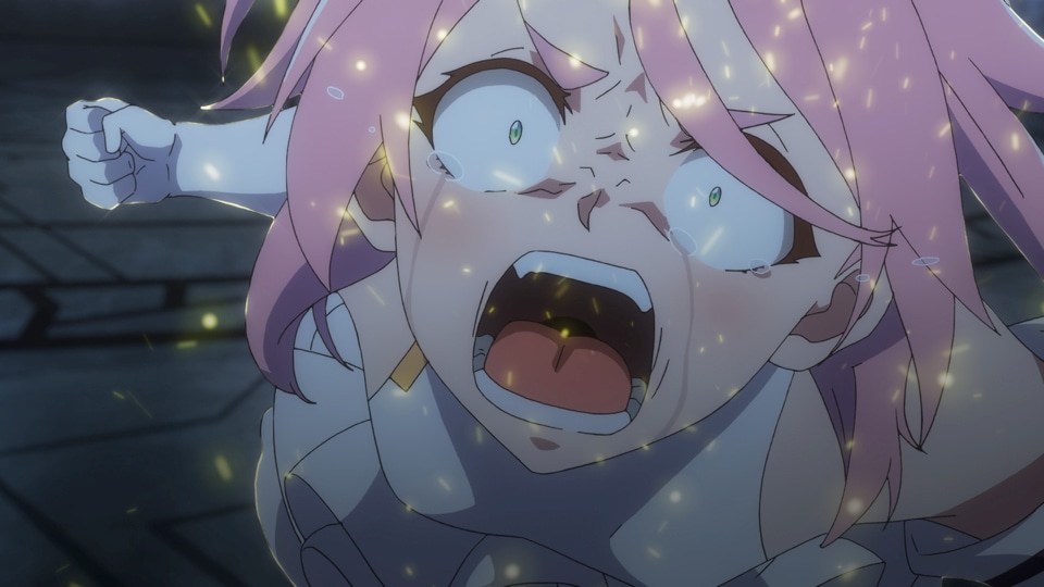 アニメ「処刑少女の生きる道」モモのキャラクターPVより。 (c)佐藤真登・SB クリエイティブ/処刑少女製作委員会