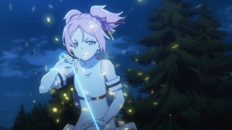 アニメ「処刑少女の生きる道」モモのキャラクターPVより。 (c)佐藤真登・SB クリエイティブ/処刑少女製作委員会