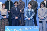 アニメ映画「ブルーサーマル」公開直前イベントの様子。
