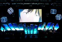 生アフレコの様子。