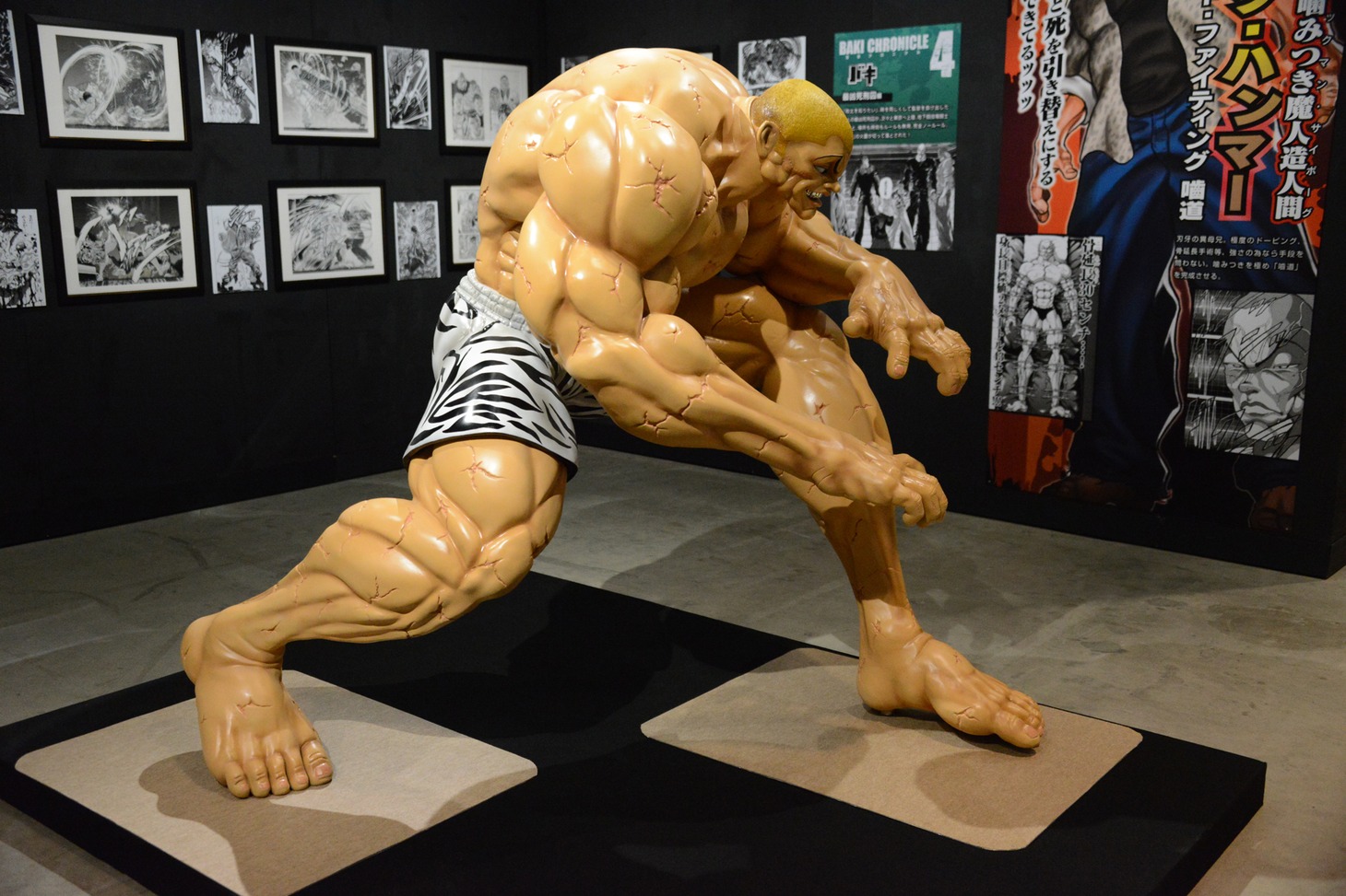 「連載30周年記念 地上最強刃牙展ッ！in東京ドームシティ」の様子。