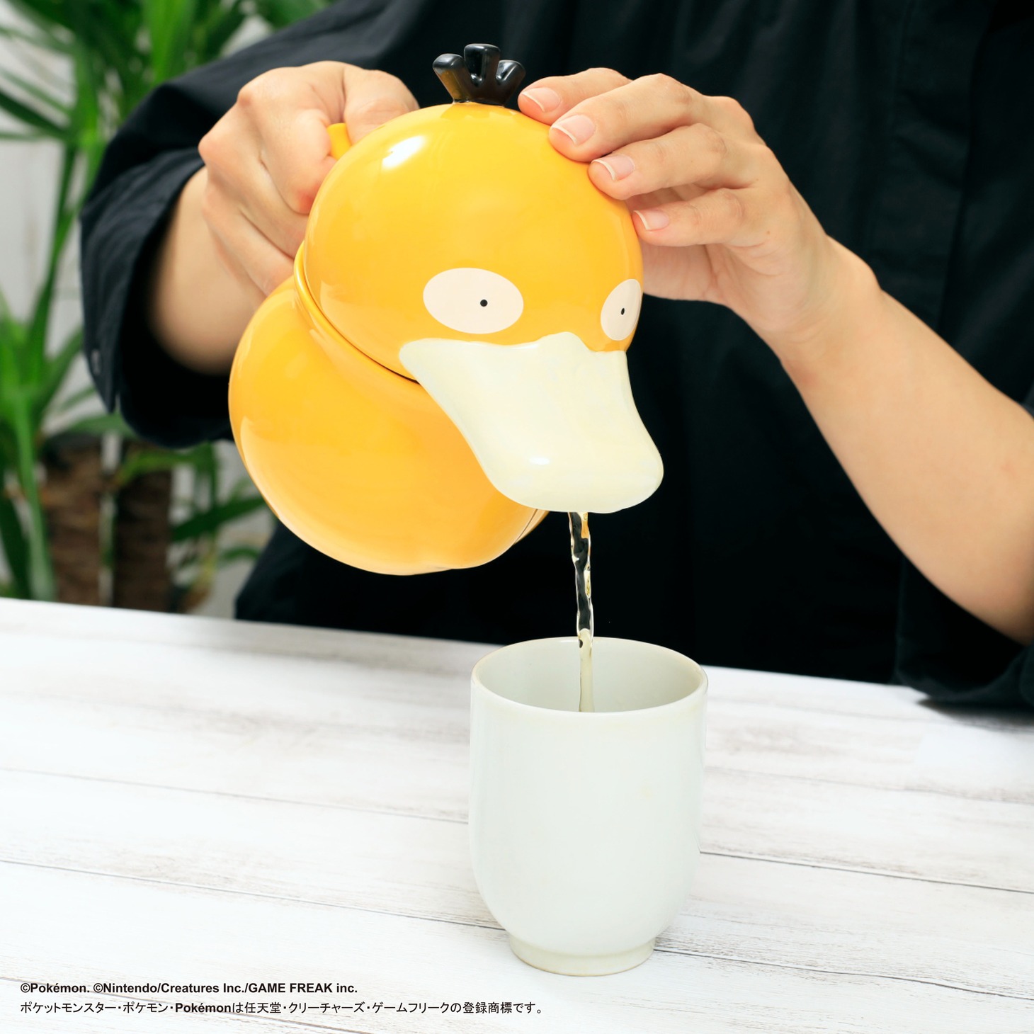 「コダックじょうろ風きゅうす」の使用イメージ。