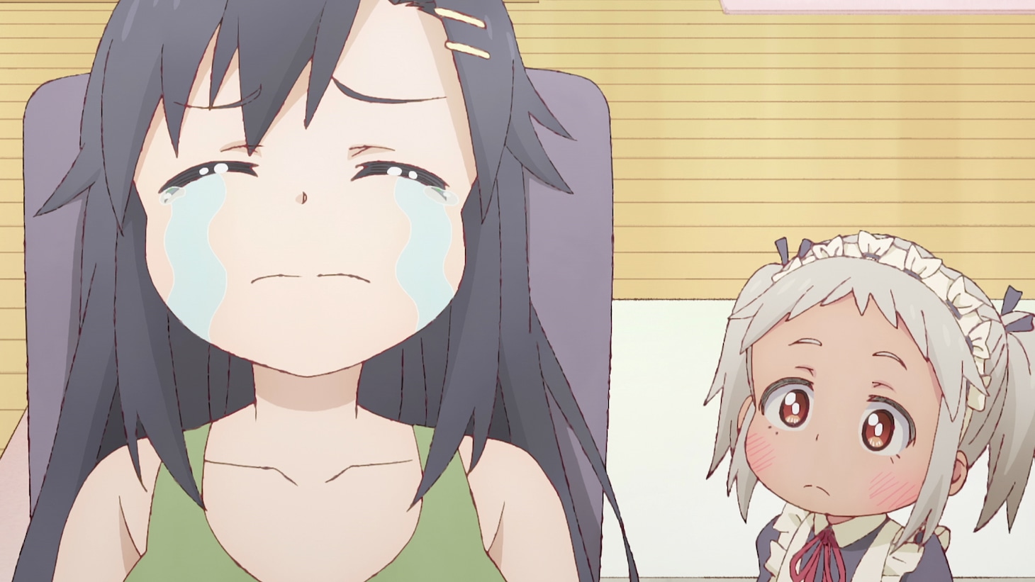 TVアニメ「社畜さんは幼女幽霊に癒されたい。」PV第3弾より。 (c)有田イマリ/SQUARE ENIX・製作委員会