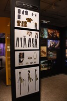 「ディズニー ツイステッドワンダーランド展｜ヴィランズから生まれた世界」サバナクロー寮の展示の様子。