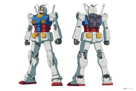RX-78-02ガンダムの設定画。