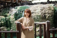 ミニ実写エピソード「テルマエ・ロマエ巡湯記」より、ヤマザキマリ。