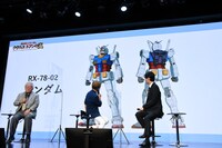 「ザクの日 スペシャル会見」の様子。