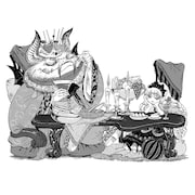 「ふしぎな図書館と魔王グライモン」イラスト