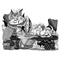 「ふしぎな図書館と魔王グライモン」イラスト