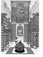 「ふしぎな図書館と魔王グライモン」イラスト