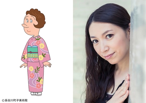 左から女将、桑島法子。