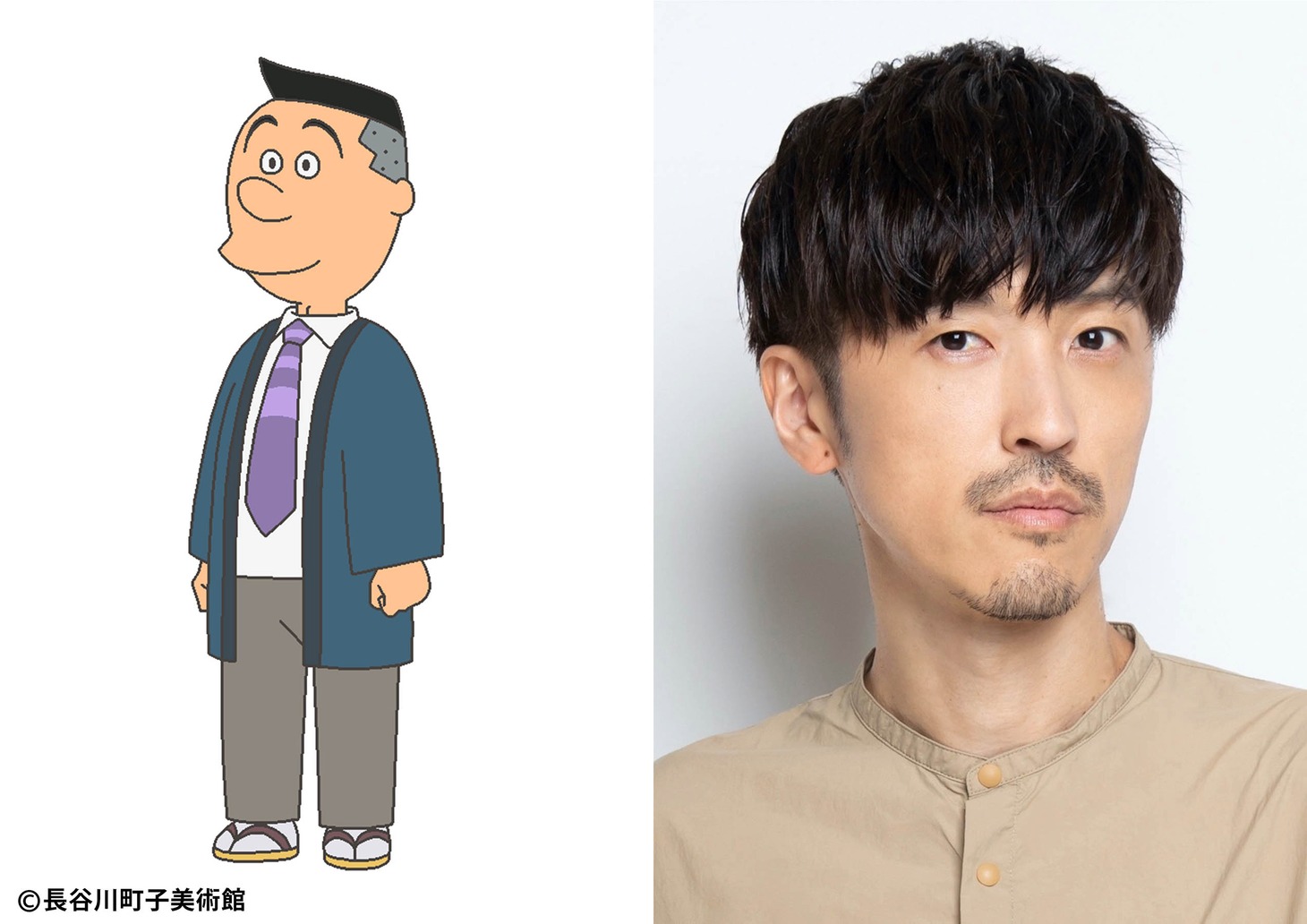 左から旅館の主人、櫻井孝宏。