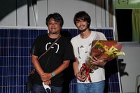 左から城定秀夫監督、磯村勇斗。