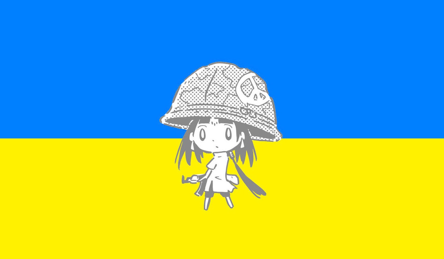 難民支援に向けたイラスト。