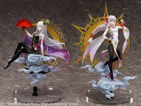 左が「Re:ゼロから始める異世界生活 エキドナ チャイナドレスver. 1/7スケールフィギュア」、右が「Re:ゼロから始める異世界生活 エミリア チャイナドレスver. 1/7スケールフィギュア」。