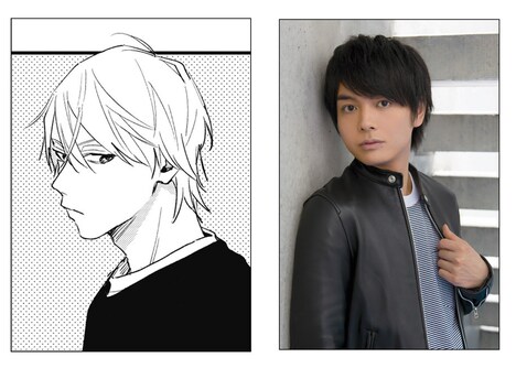 「恋の仕方がわからない」の逢見と、声を演じる榎木淳弥。