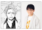 「オメガの婿取り」の義治と、声を演じる小野友樹。