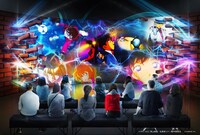 会場内の体感エンディングムービーのイメージ。