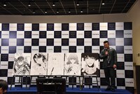 左からガッツ、若宮詩暢、佐野万次郎、ヨナ、久能整、ケンドーコバヤシ。