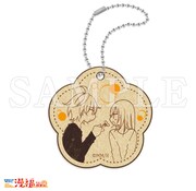 購入特典のウッドキーホルダー。