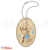 購入特典のウッドキーホルダー。