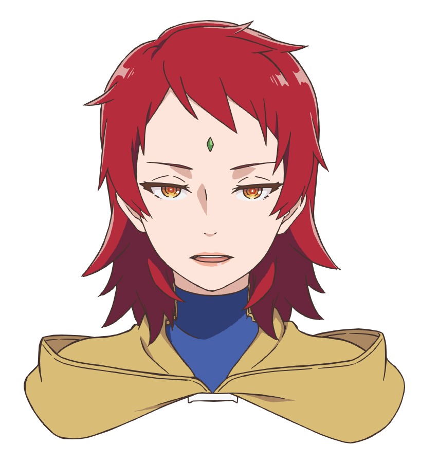 過去のフレア（CV：甲斐田裕子）。 (c)佐藤真登・SB クリエイティブ/処刑少女製作委員会
