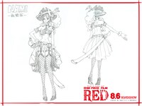 ナミの“戦闘服”設定画。