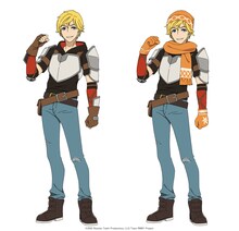 ジョーン・アーク（CV：下野紘）
「チームJNPR」のリーダーで司令塔。英雄の一族の出だが落ちこぼれで空回りばかり、小心者の自分にコンプレックスを抱いている。戦闘能力は低いが、一方で状況判断や作戦指揮などリーダーシップに長けており、ピュラも認めるほどの秘めた素質を持ち、彼女の指導により成長してゆく。使用武器は高祖父より譲り受けた片手剣と鞘にも変形できる盾。