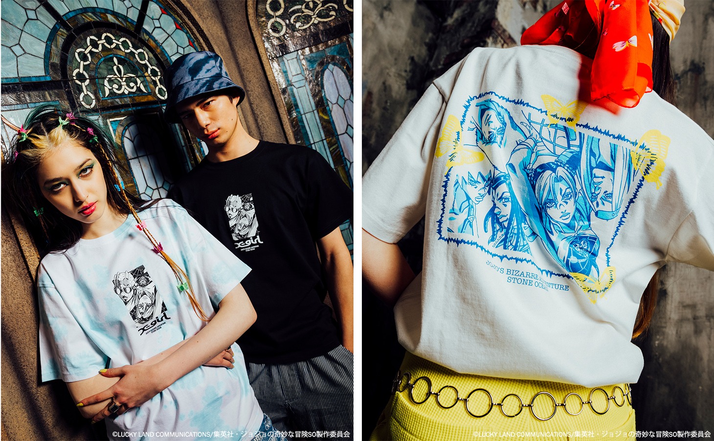 「X-girl ×アニメ『ジョジョの奇妙な冒険 ストーンオーシャン』」コレクション