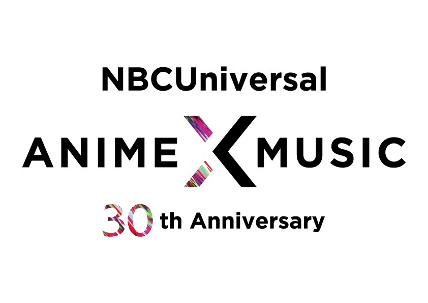 「NBCUniversal ANIME×MUSIC 30th Anniversary Project」のロゴ。