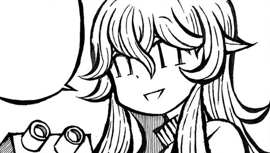 「衒学始終相談」のキャラ絵。