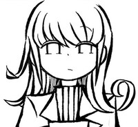 「衒学始終相談」のキャラ絵。