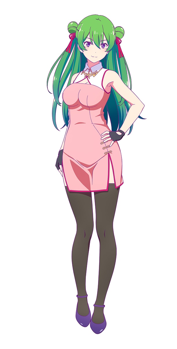 白夢華（CV：金元寿子）。中国からやってきた新任教師。おっとりとした性格で、生徒たちにとっては教師というより年上のお姉さん。学校ではしっかり者だが、家に帰ると子どもっぽいところや、ドジな一面も。 (c)Love Flops Project