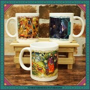 「カワセルくじ」A賞のクッション（全3種）。