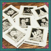 「カワセルくじ」D賞のステッカー（全8種）。