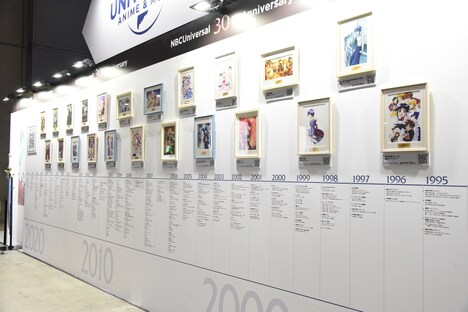 NBCユニバーサル・エンターテイメントジャパンブースの様子。