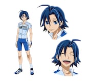 真波山岳(CV:代永翼)のキャラクタービジュアル。