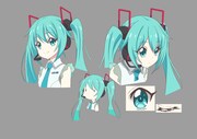 初音ミクの設定画。
