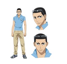 金城真護（CV：安元洋貴）のキャラクタービジュアル。