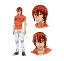 新開隼人（CV：日野聡）のキャラクタービジュアル。