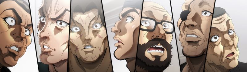 アニメ「範馬刃牙」第2期の特報より。