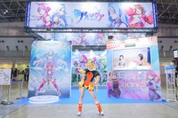 「AnimeJapan2022」で展開された「アルマギア -Project-」ブースの様子。