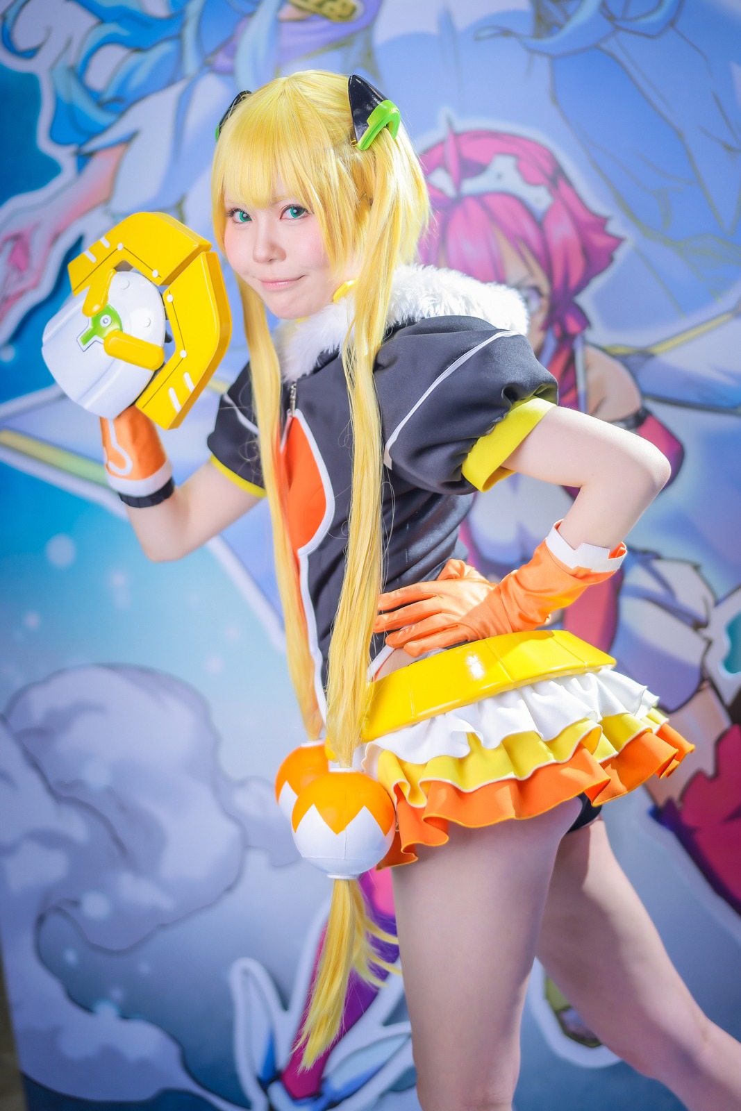 ククルのコスプレをした柏木れに。