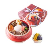 「るろうに剣心」×荻野屋のコラボ釜めし、明治時代の牛鍋をイメージ