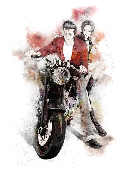 矢沢あいが展覧会のために描き下ろしたキービジュアル。「NANA」の大崎ナナと「天使なんかじゃない」の須藤晃が描かれている。(c)矢沢漫画制作所／集英社