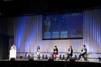 左から伊瀬結陸、福山潤、堂島颯人、吉野裕行、諏訪部順一。